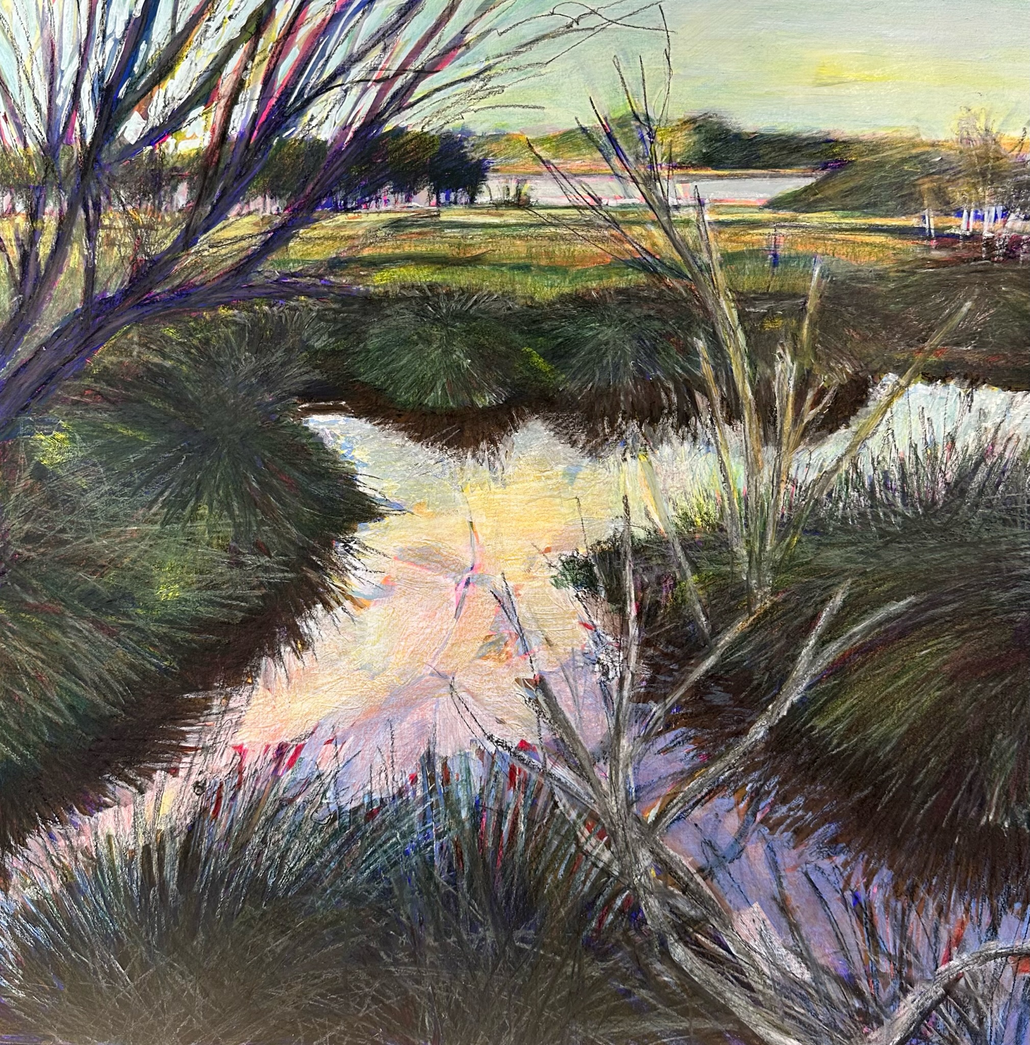 Painting of Swan River Wetlands by Laura Peden